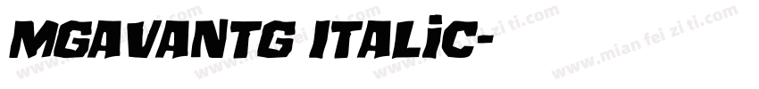 MgAvantG Italic字体转换